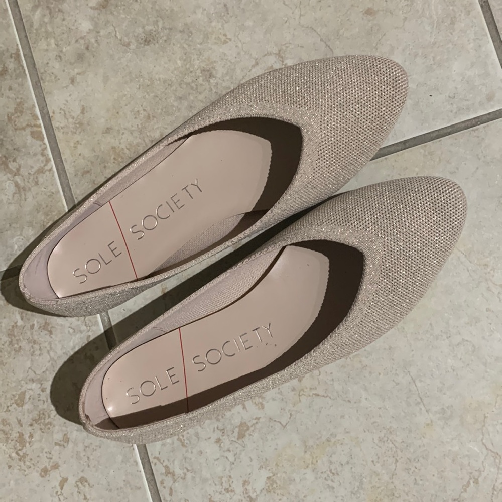 Pretty flats, worn once